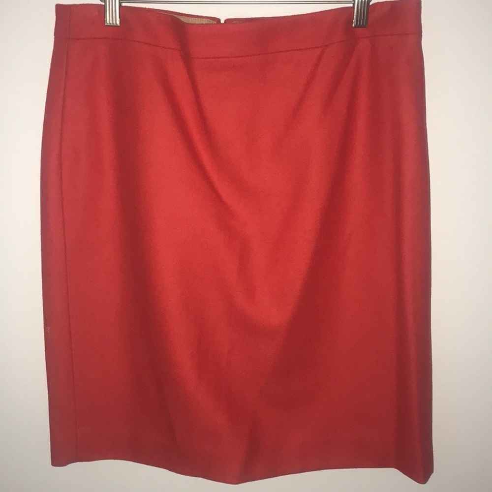 J Crew Factory Wool Blend Pencil Skirt